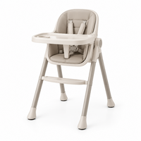 Baby high chair commercial packshot on a white seamless backdrop